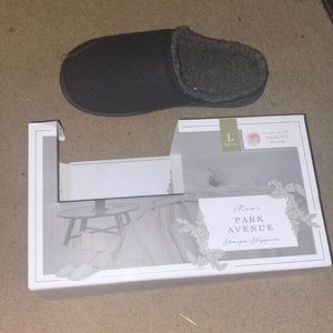 Mens park avenue memory foam Sherpa slippers